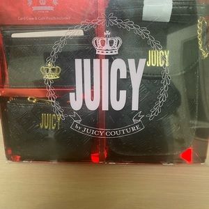 Juicy couture card case,  coin, case and over the shoulder bag set.